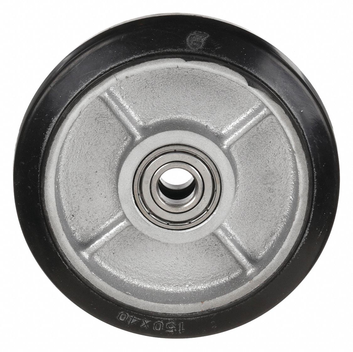 Mold-On Rubber Wheel,6 x 1-1/2