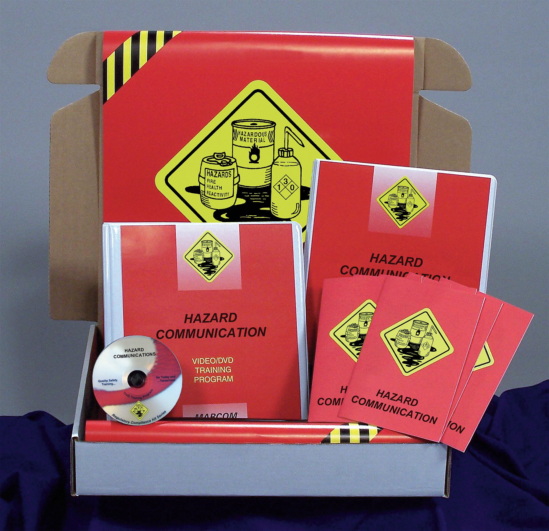 Training Kit: Hazard Comm in Industrial Facilities, Booklet/DVD/Manual/Poster/Test/Guide