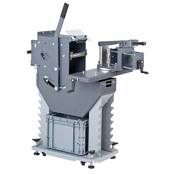 Manual Metal Stock Notcher: 30° to 90°, 3/4 in Notch Dp, 6 in Notch Lg, 6 in Capacity (Steel)