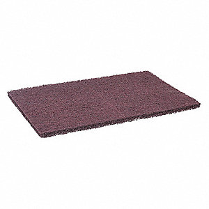 HAND PAD, VERY FINE GRADE, PERFORATED, SERIES 8447, MAROON, 9 X 6 IN