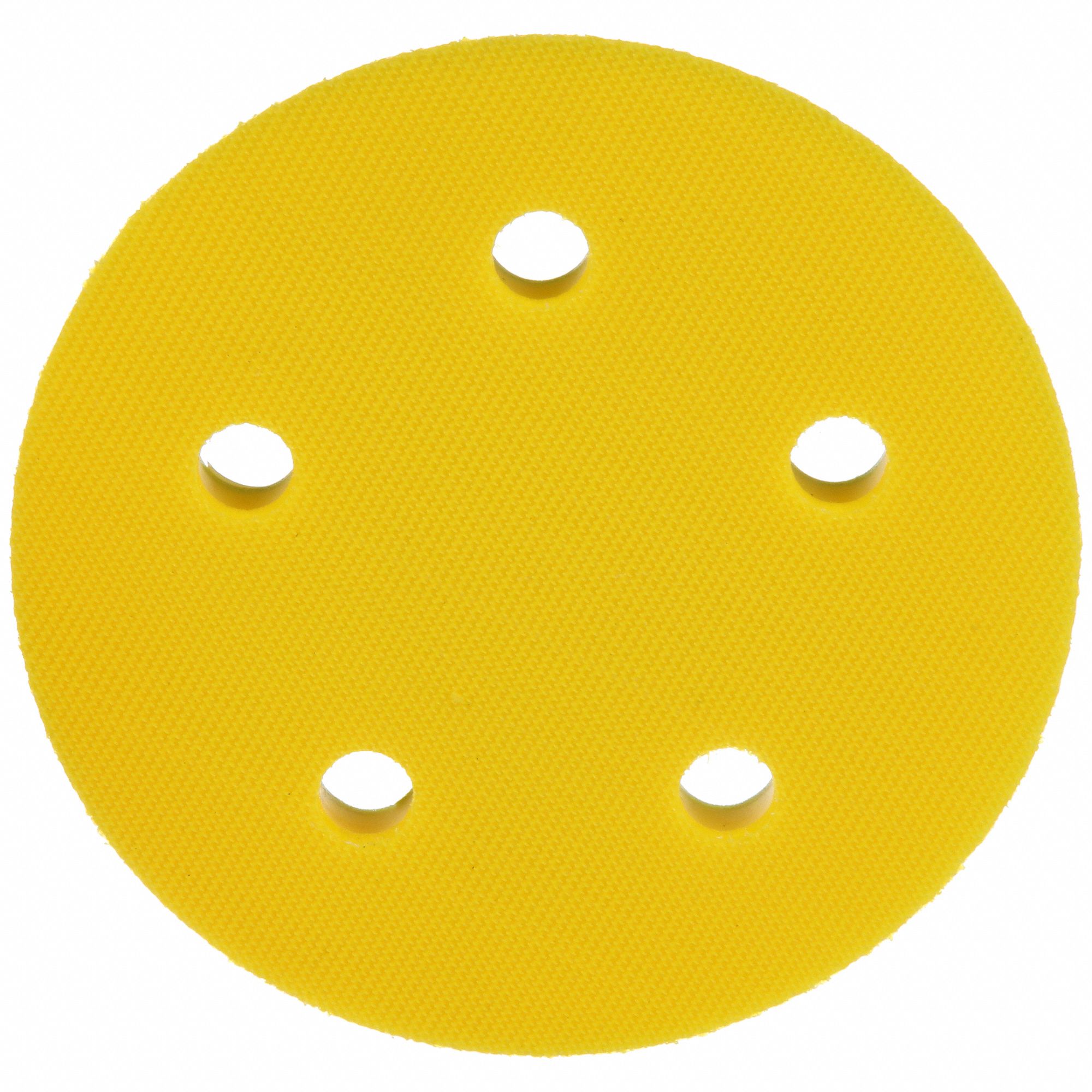 Hook-and-Loop Disc Backup Pad: 5 in Dia x 3/4 in T, 5/16"-24 Threaded-Shank, 5 Hole