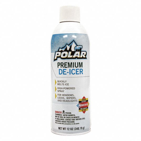 POLAR Windshield DeIcer, 11.5 oz, Aerosol Can, DeIcer 20RW91POSF0062 Grainger