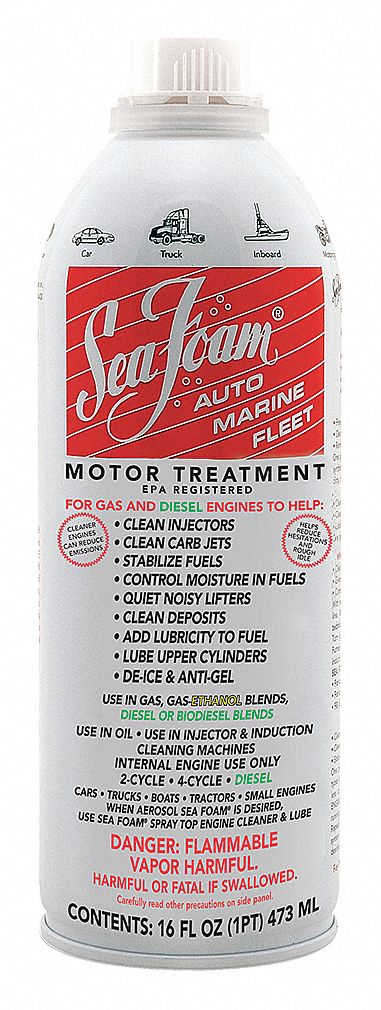 SEAFOAM MOTOR TREATMENT, MOTOR TREATMENT, FUEL INJECTOR, 16 FL OZ CONTAINER SIZE
