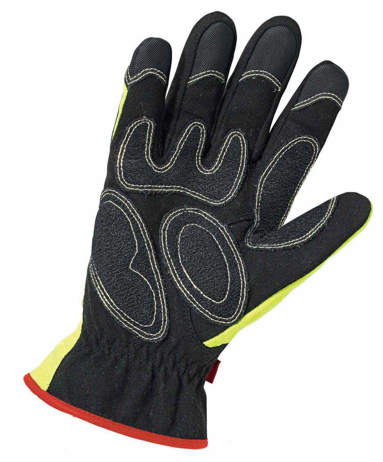 ERGODYNE Firefighters Gloves, Synthetic Leather Palm Material, Size L