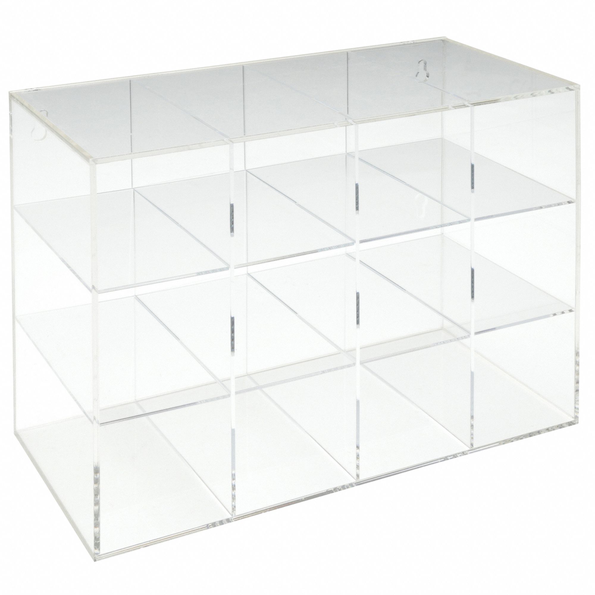 Safety Glasses Holder: 12 Compartments, 12 Eyewear, 15 1/2 in Overall Wd, 11 1/2 in Overall Ht