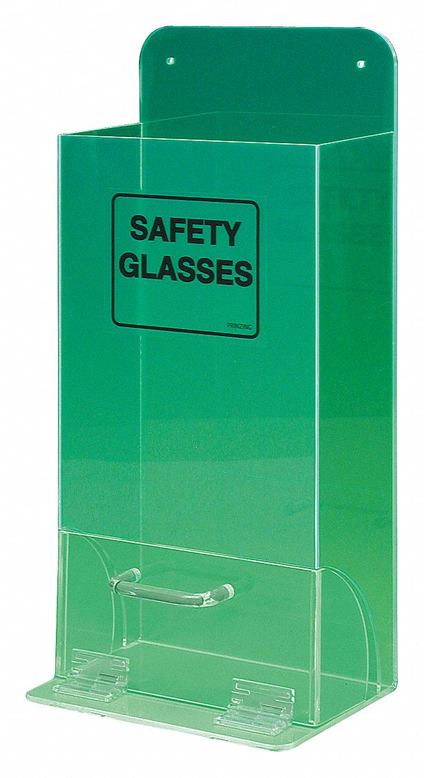 ProtectiveEyewearDispenser Green Acrylic