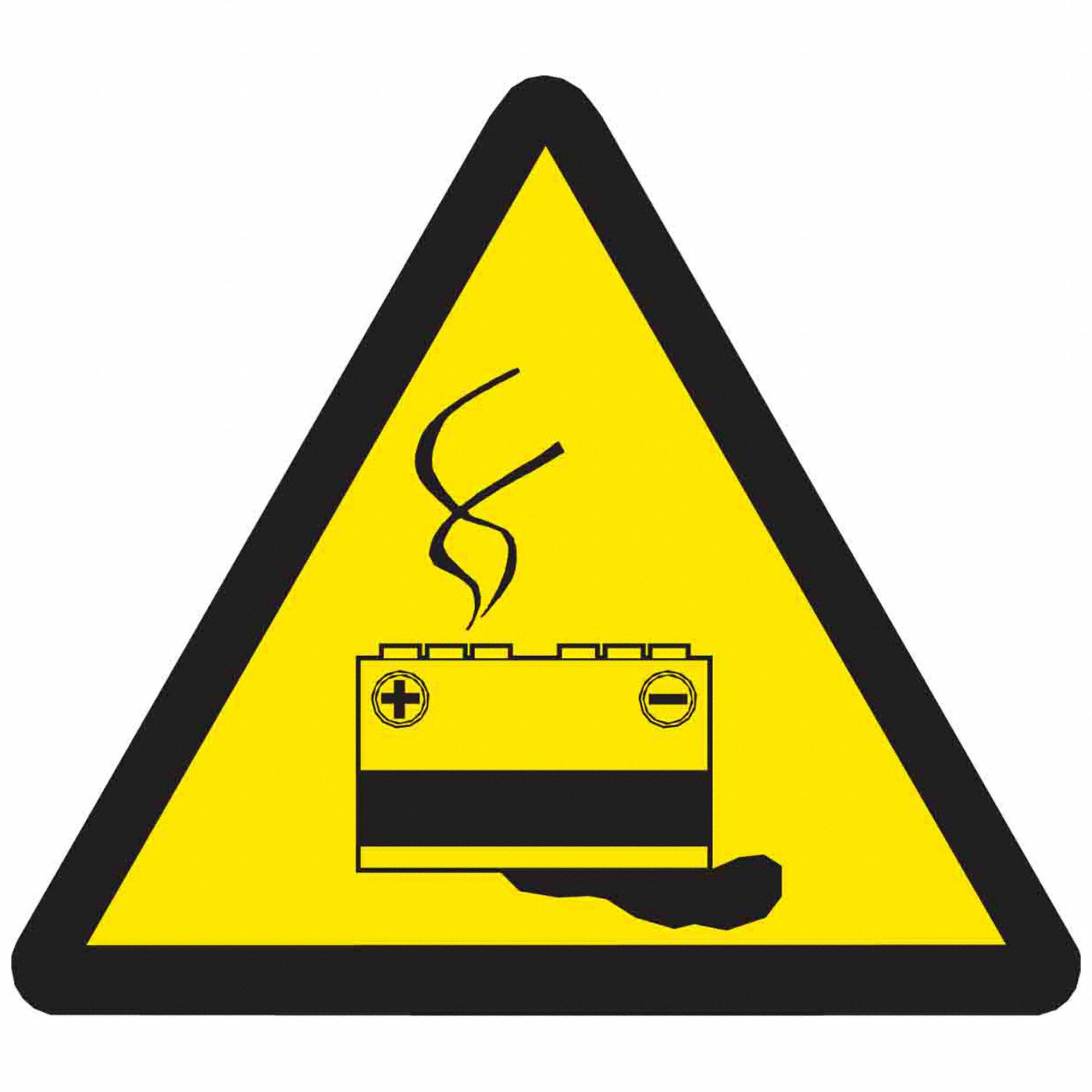 Warning Labels, 4inHx4inW, Vinyl, PK10