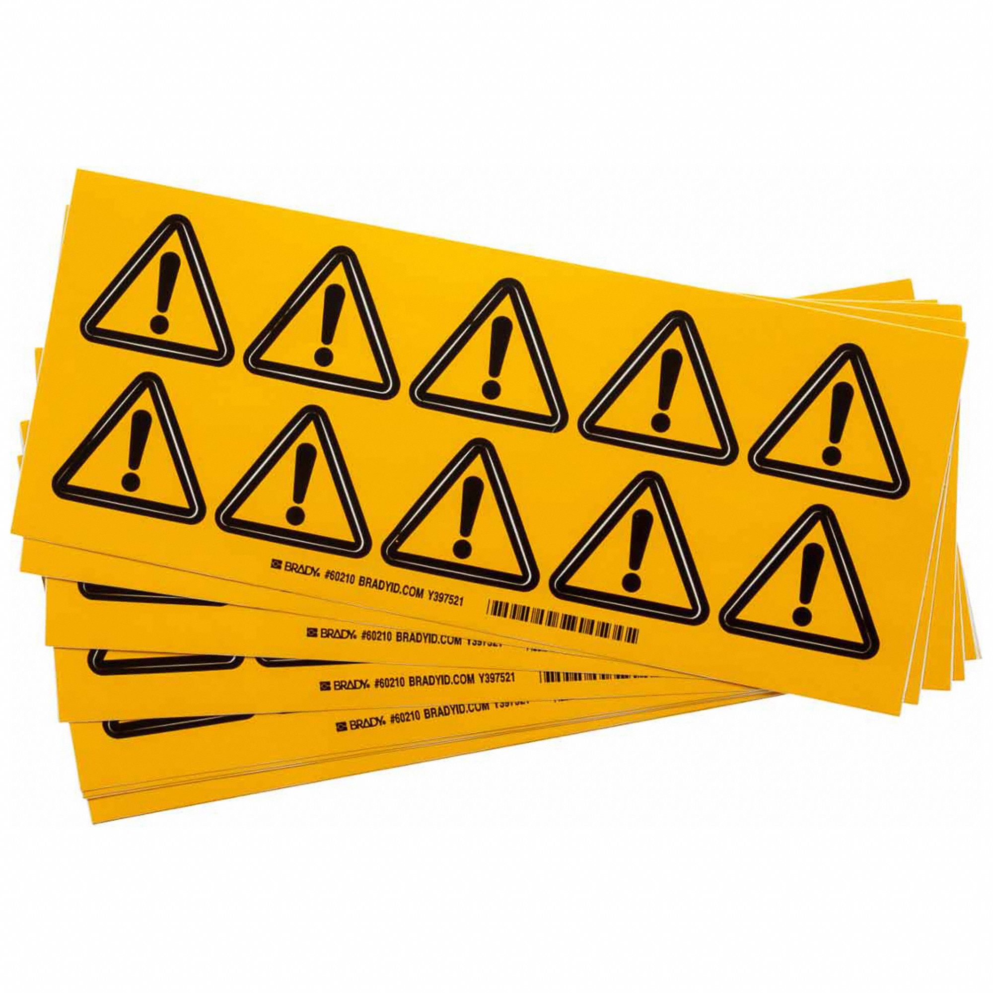 Warning Labels, 2inHx2inW, Vinyl, PK10