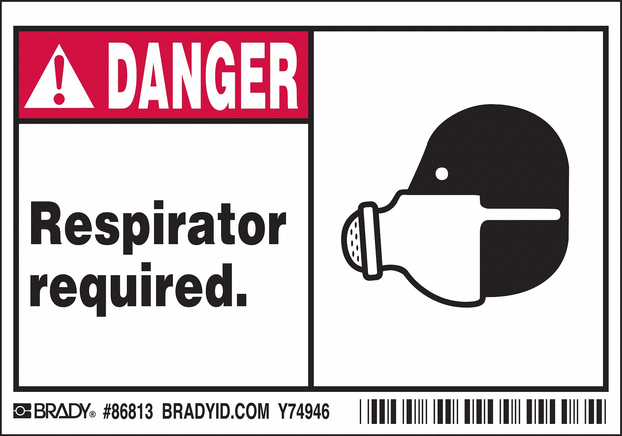 Label, 3 1/2 in x 5 in, Polyester, PK5