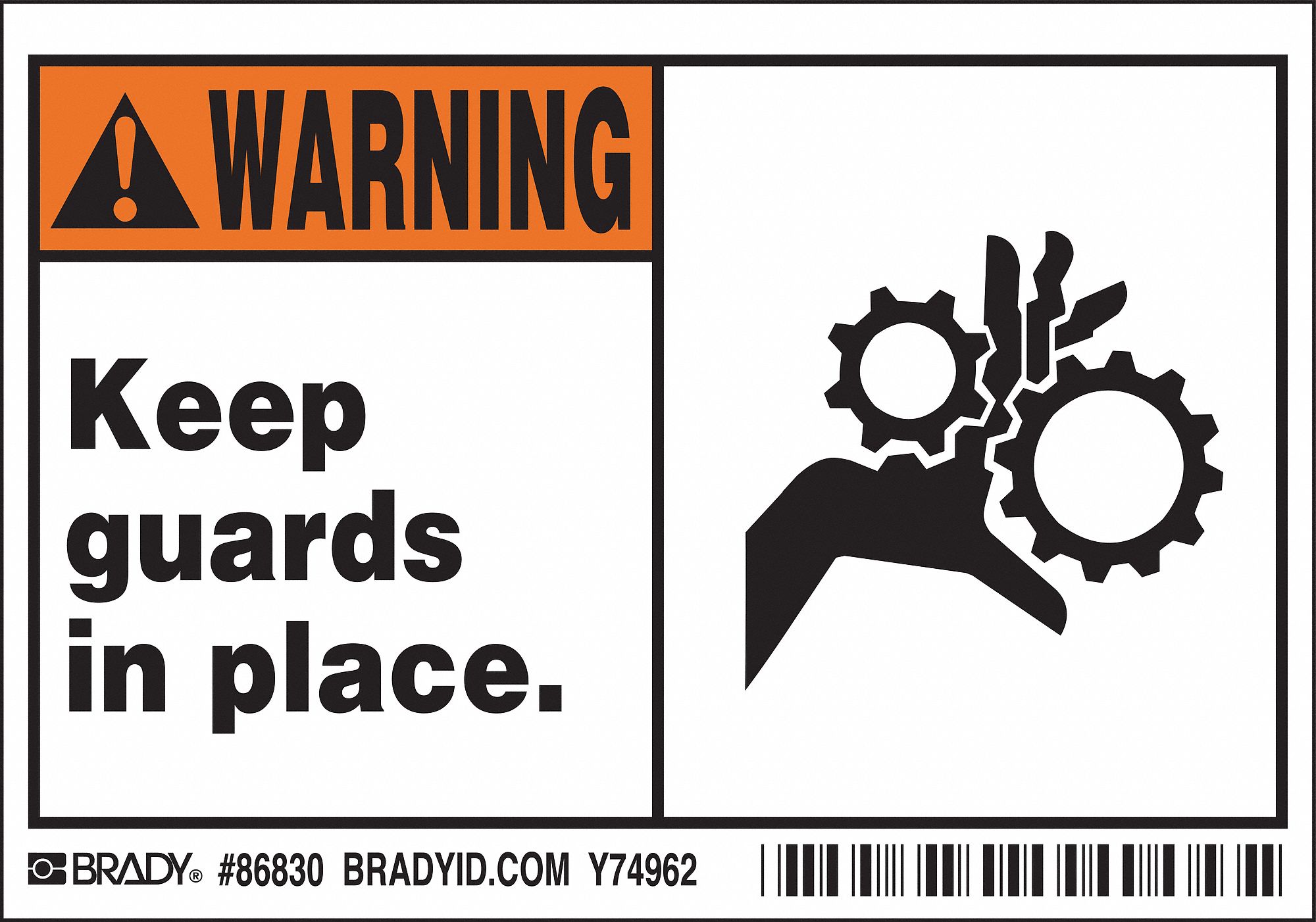 Polyester, Adhesive Sign Mounting, Label - 20RZ75|86830 - Grainger