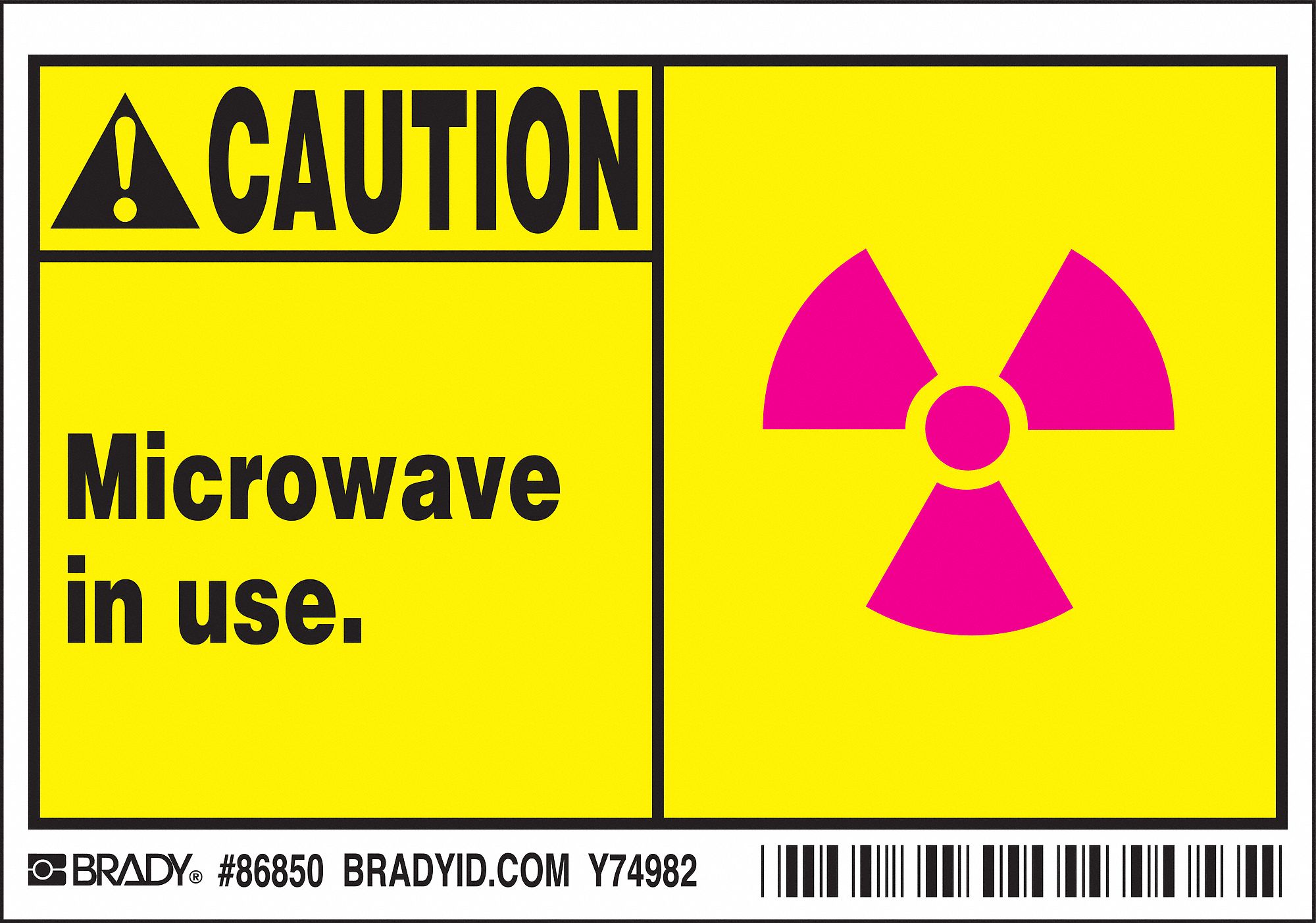 Label: Polyester, Adhesive Sign Mounting, 3 1/2 in x 5 in Nominal Sign Size, 0.01 in Thick, 5 PK