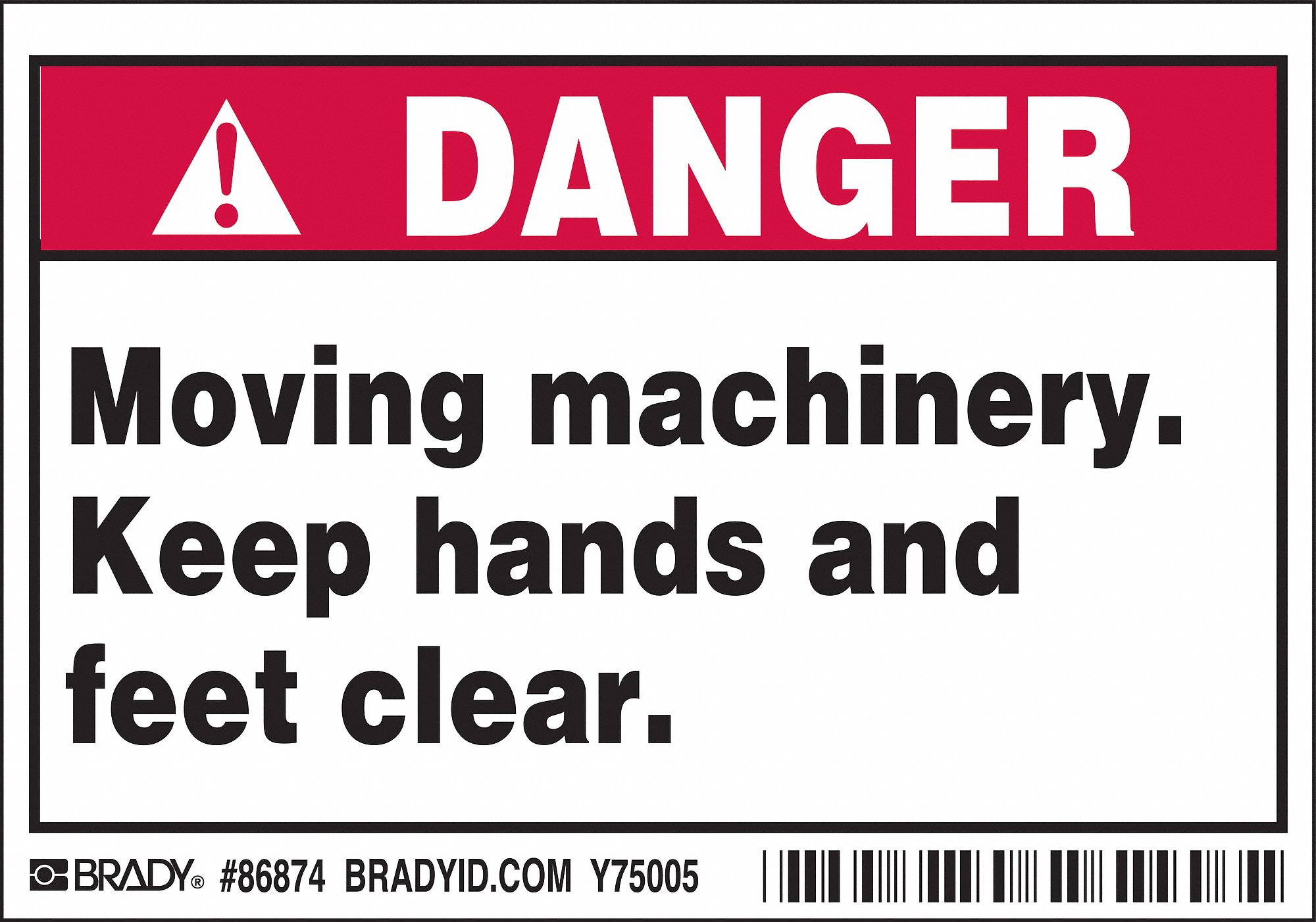 Polyester, Adhesive Sign Mounting, Label - 20RZ95|86874 - Grainger
