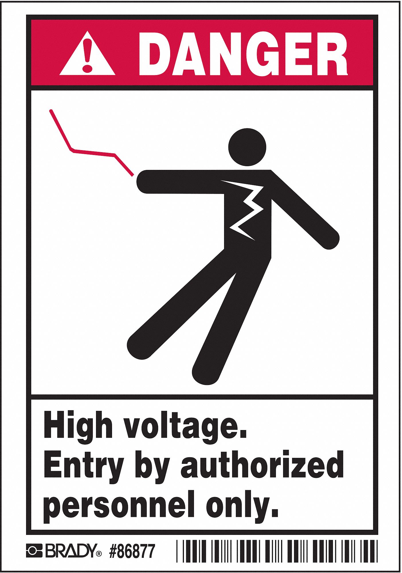 Label: Polyester, Adhesive Sign Mounting, 5 in x 3 1/2 in Nominal Sign Size, 0.01 in Thick, 5 PK