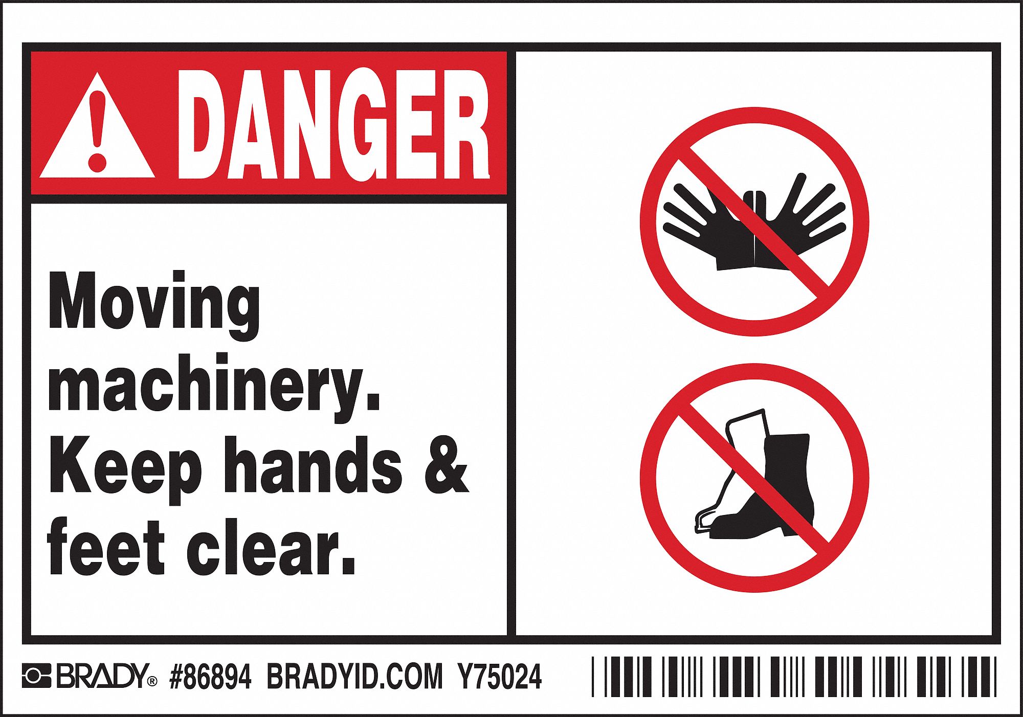 Label: Polyester, Adhesive Sign Mounting, 3 1/2 in x 5 in Nominal Sign Size, 0.01 in Thick, 5 PK