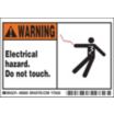 Warning: Electrical Hazard. Do Not Touch. Signs