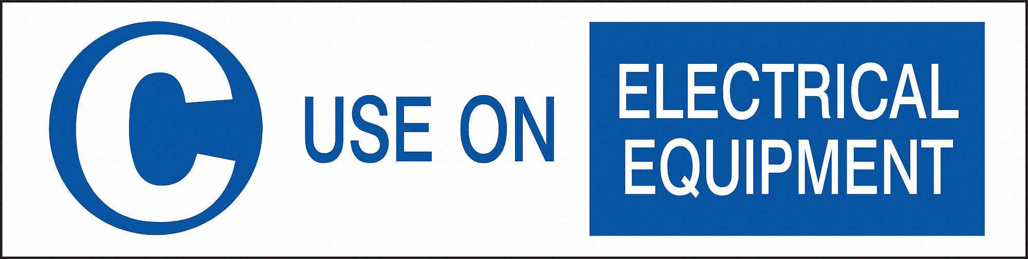 Vinyl Label, 1 1/2 in x 6 in, Vinyl