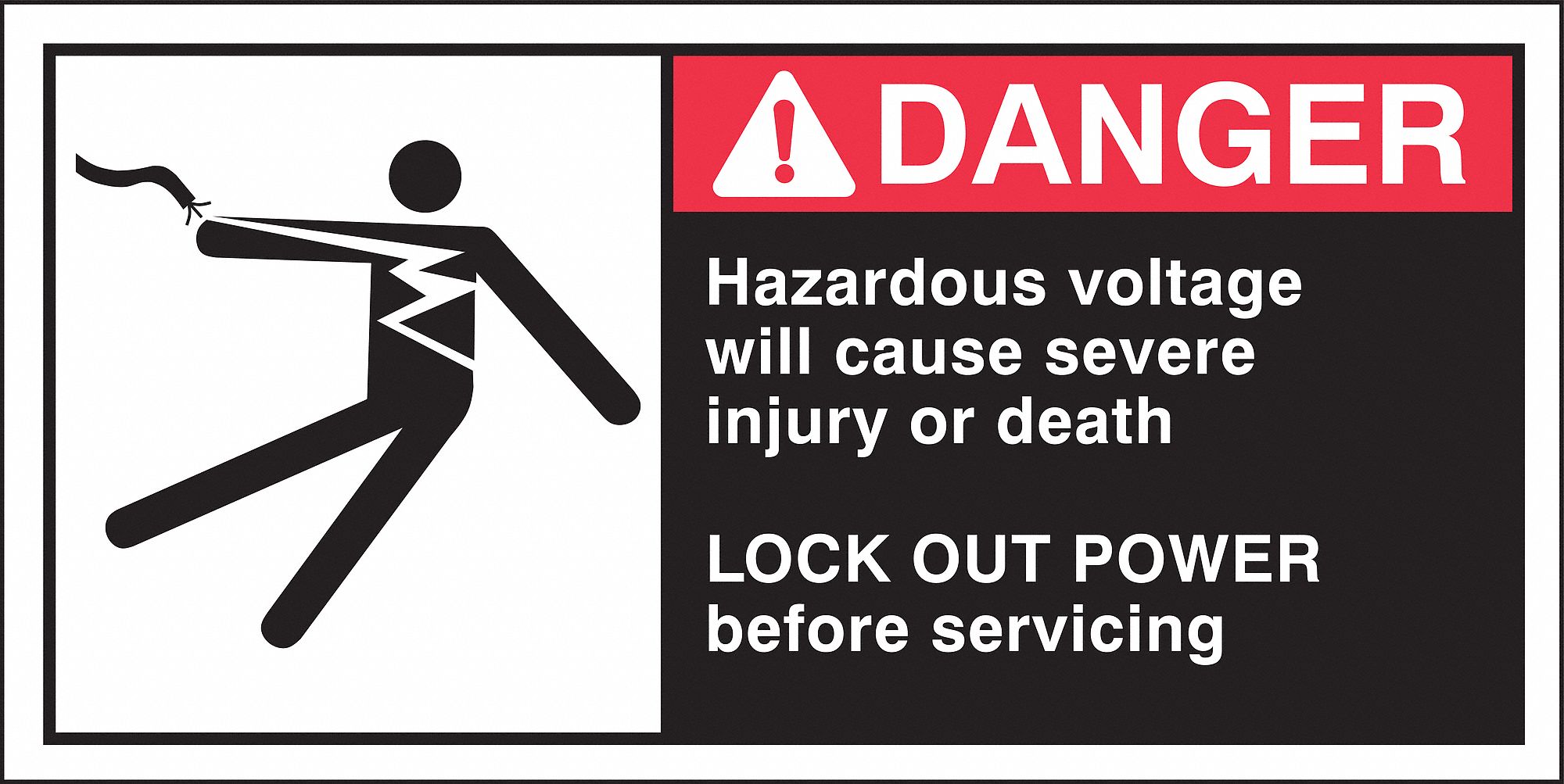 Sign, 2 1/2 in x 5 in, Polyester, PK5