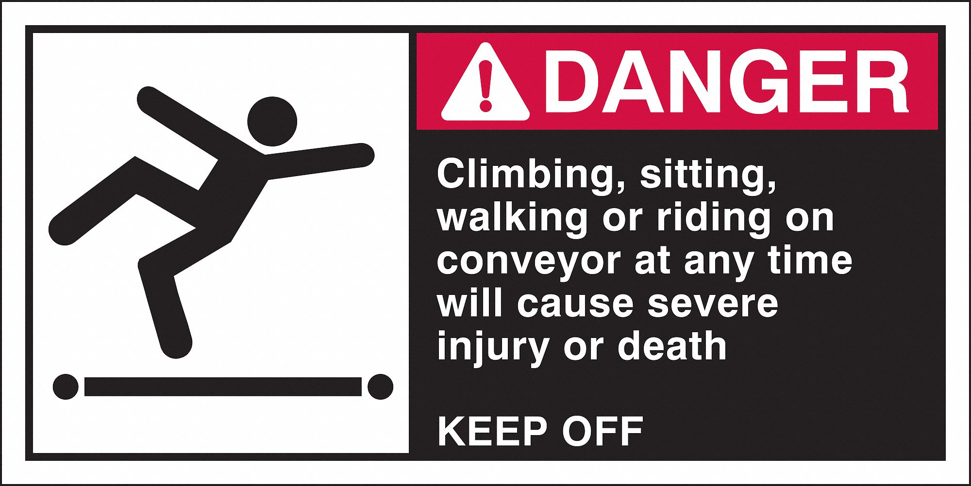 Sign, 2 1/2 in x 5 in, Polyester, PK5