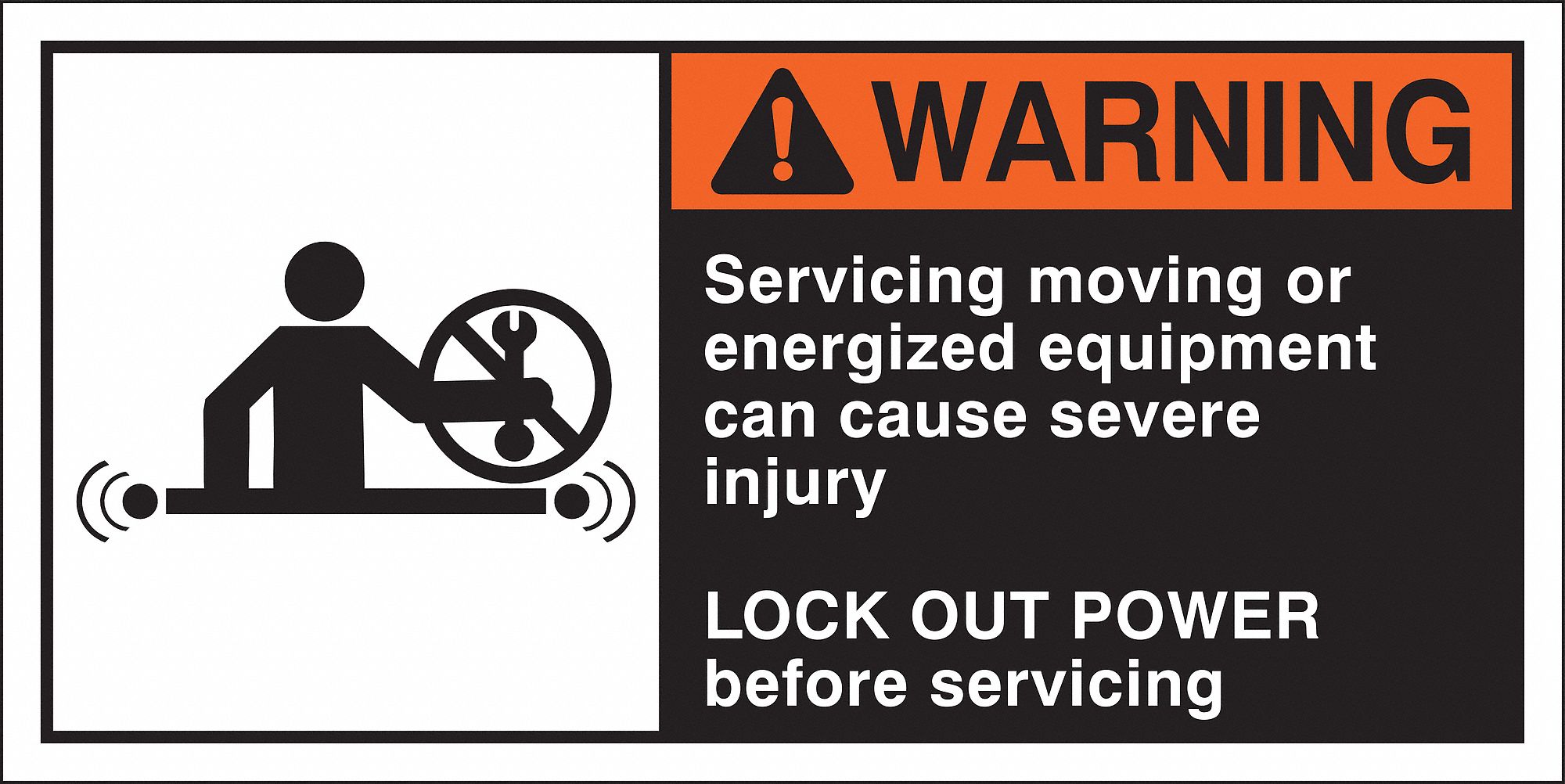 Sign, 2 1/2 in x 5 in, Polyester, PK5