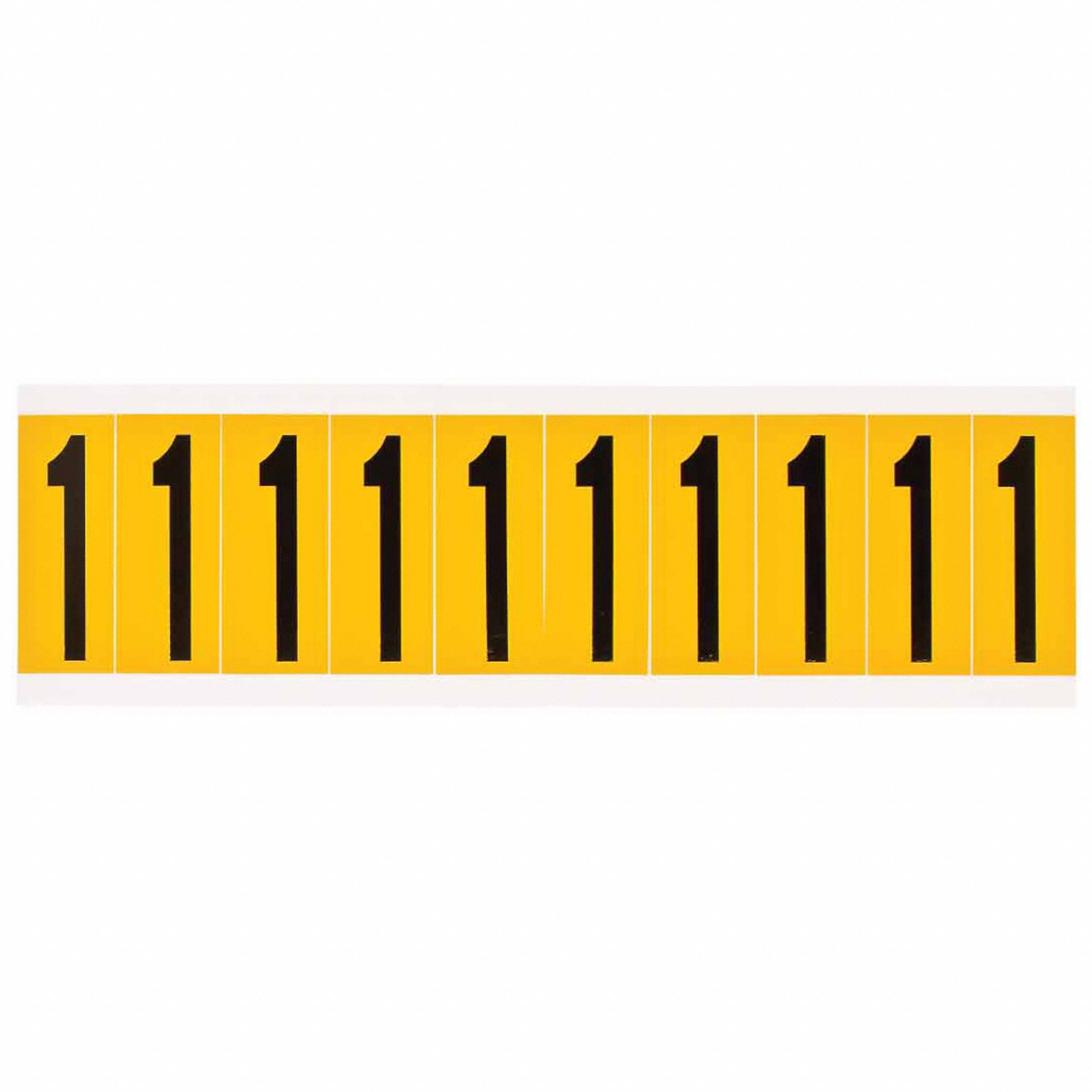 Number Label: 2 in Character Ht, Indoor/Outdoor, Non-Reflective, Archivo Narrow, Black, 1, Die Cut