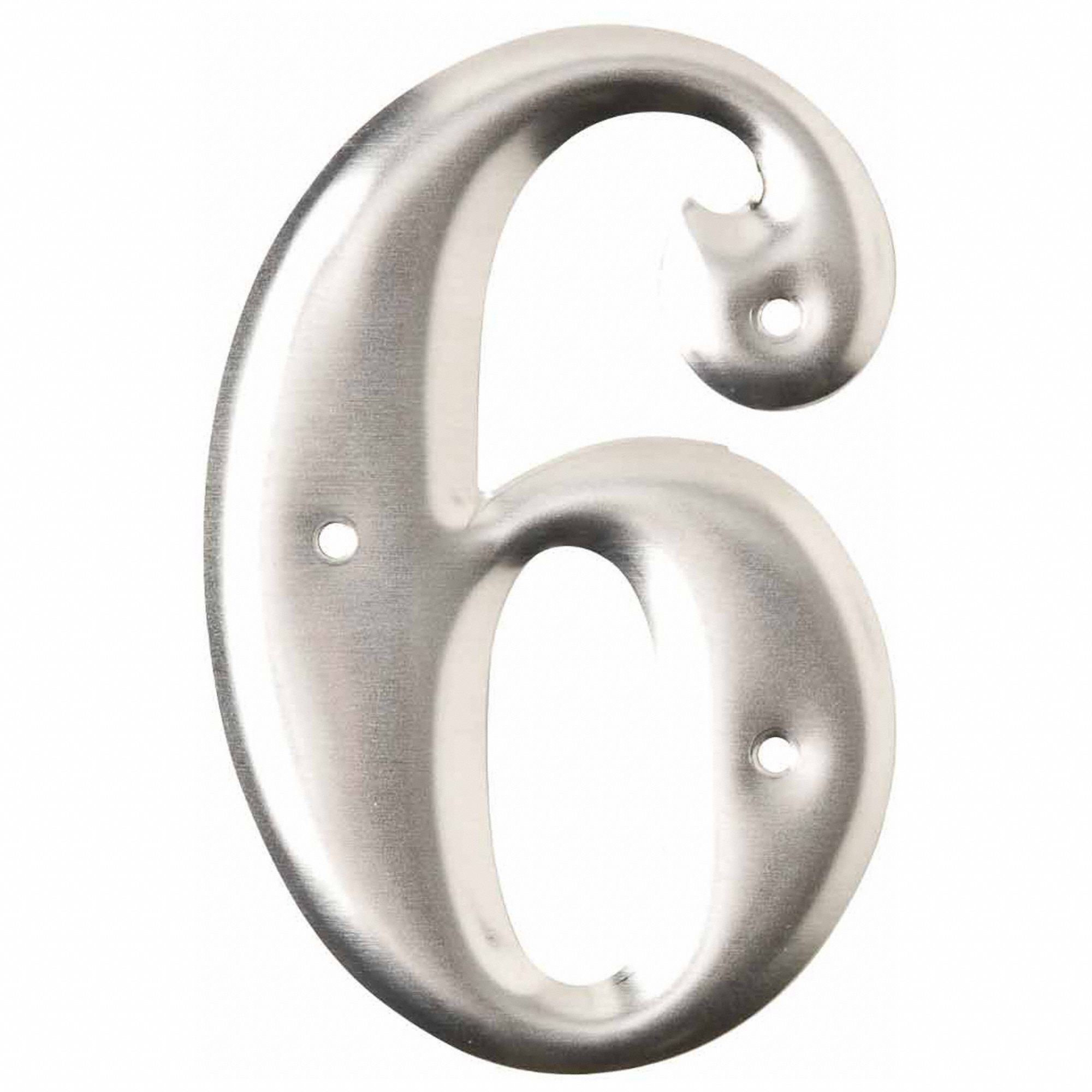 Number Label: 6 or 9, Silver, 3 in Character Ht, 2 in Overall Wd, Uppercase, 10 Pieces, Roman, 10 PK