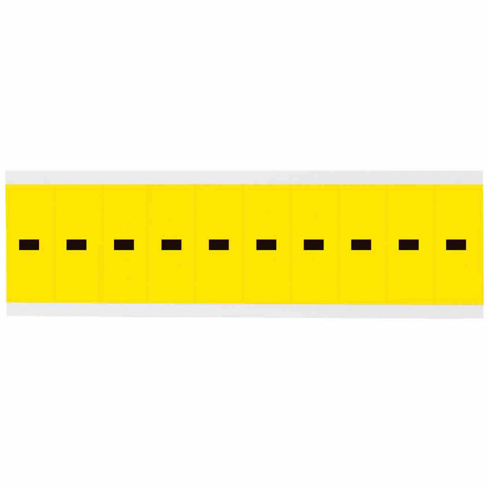 Punctuation Label: 2 in Character Ht, Indoor Only, Non-Reflective, Gothic, Black, Dash (-), Die Cut