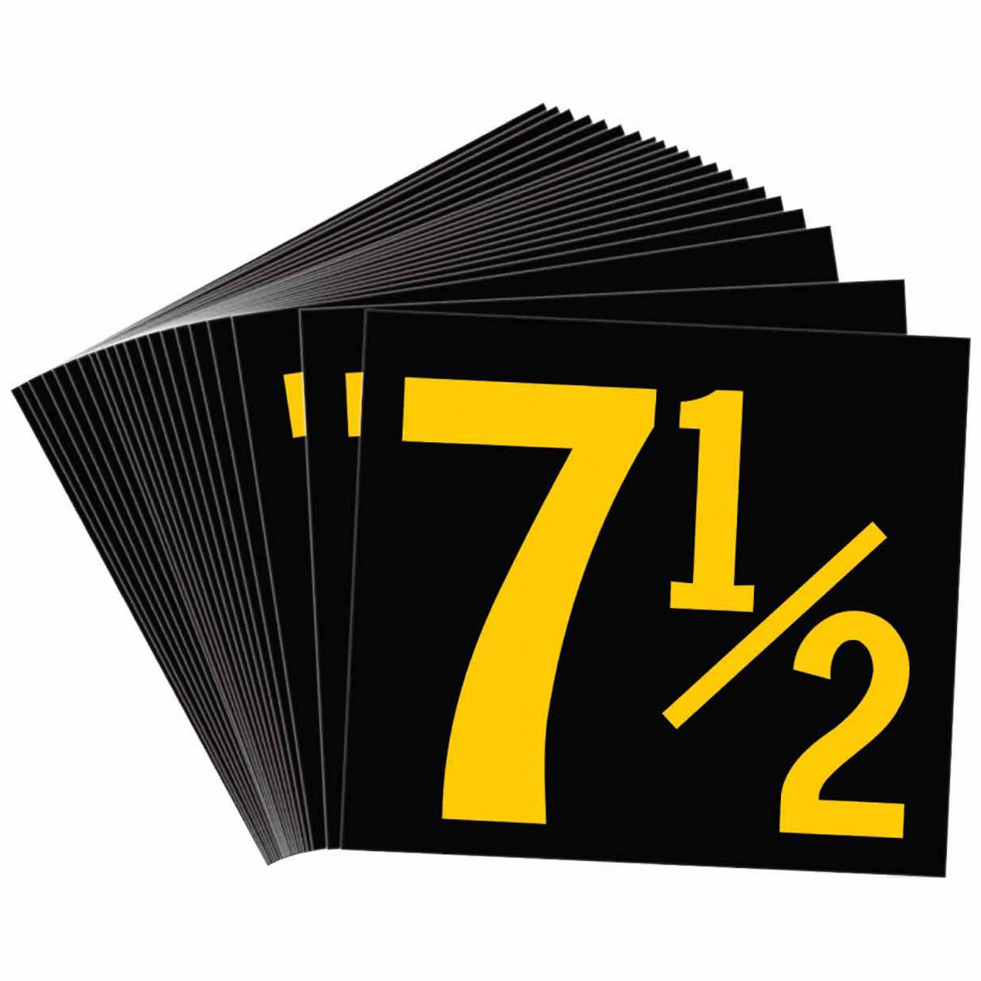 7 1/2, 2 1/2 in Character Ht, Number Label - 20TC10|50010 - Grainger