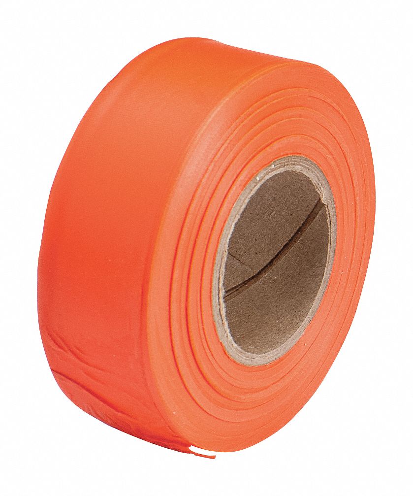 TAPE FLAGGING ORANGE 1-3/16X300FT