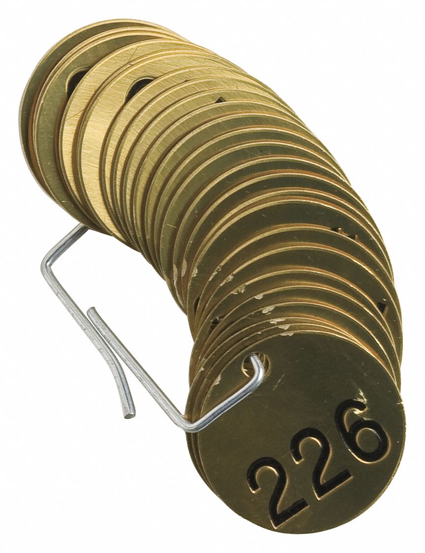 Brady 23200 Stamped Brass Valve Tag