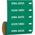 Demin. Water Adhesive Pipe Markers