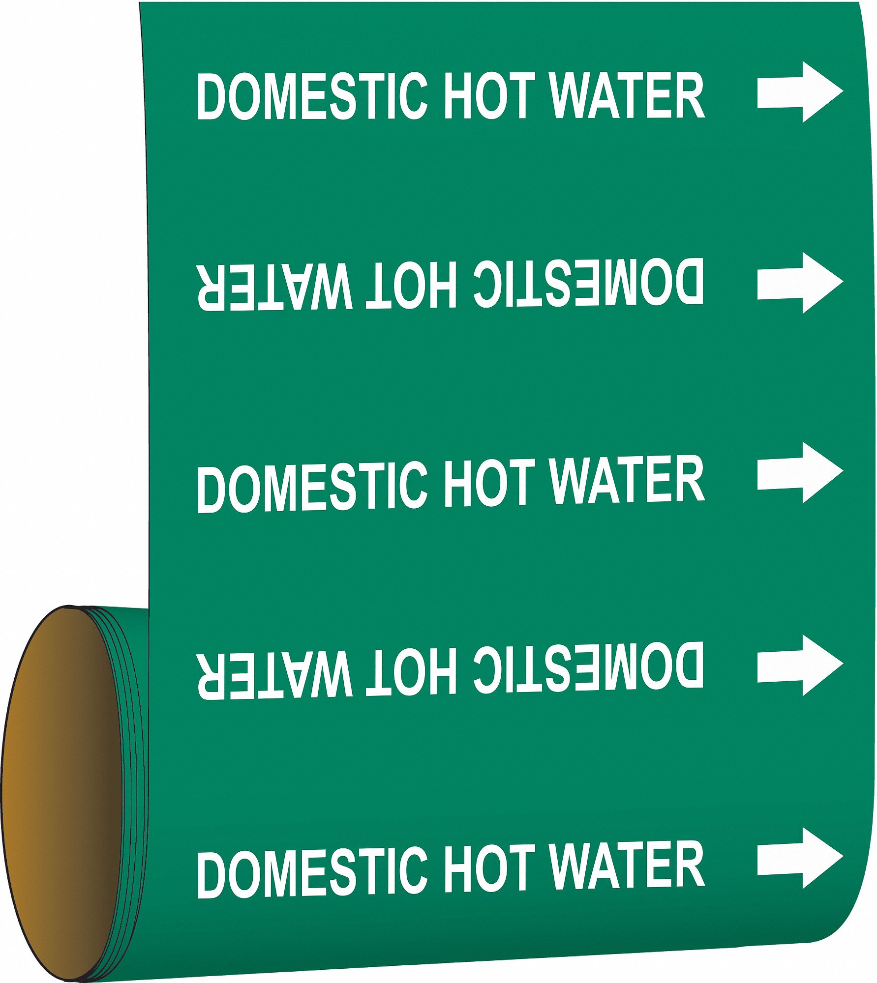 Pipe Mrkr Domestic Hot Watr 30 ft H