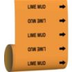 Lime Mud Adhesive Pipe Markers on a Roll