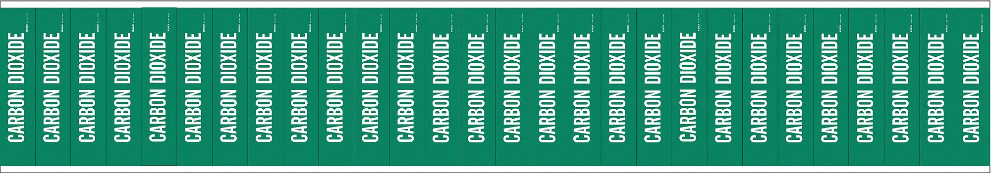 Carbon Dioxide, Green, Pipe Marker - 20TG32|91907 - Grainger
