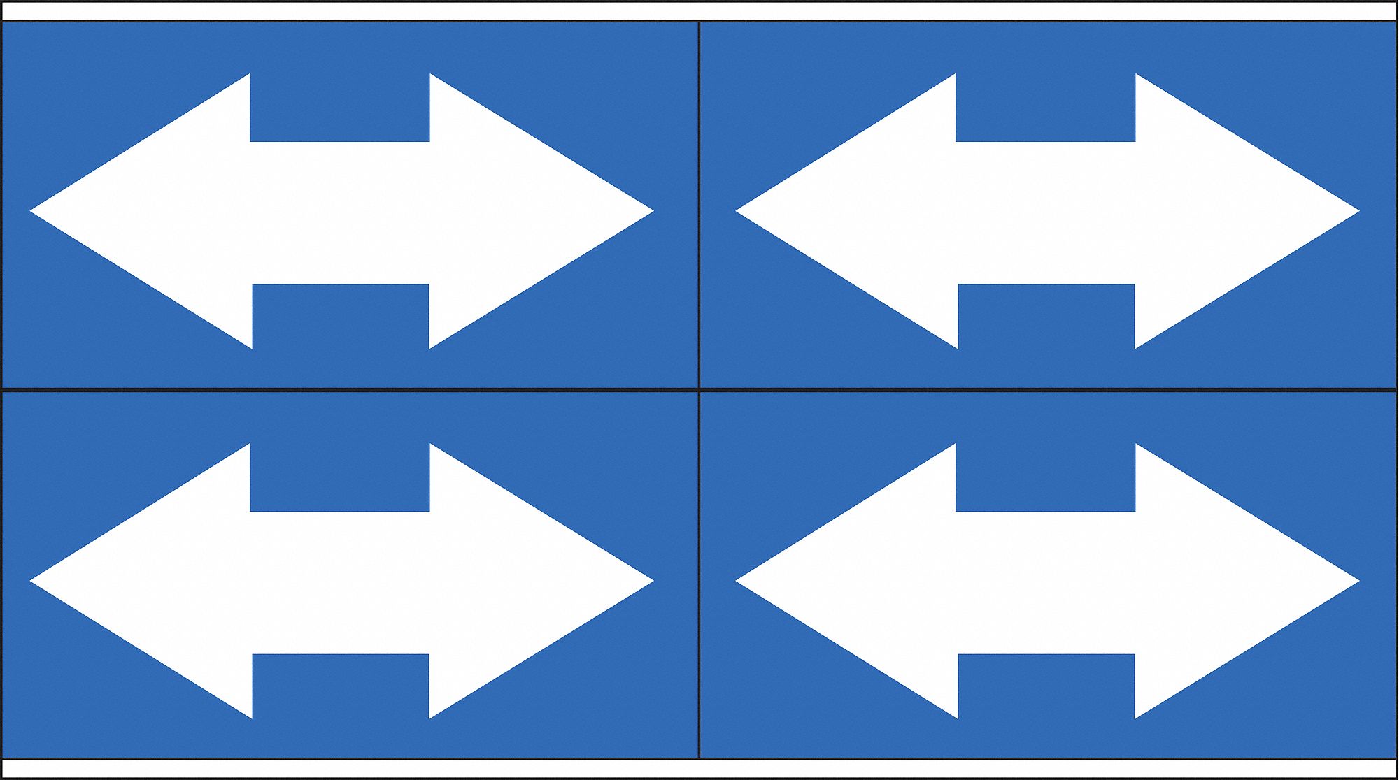 Blue, White, Pipe Marker 20TG8293248 Grainger