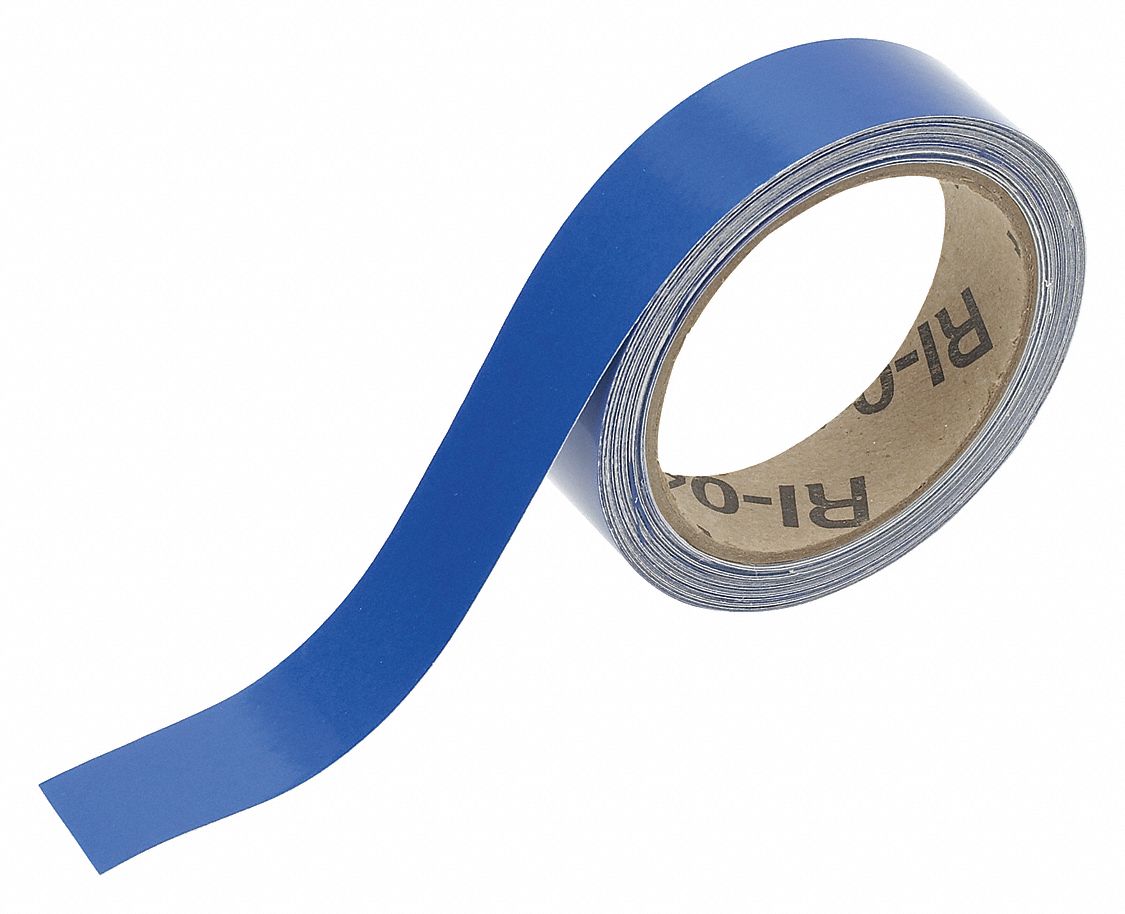 Blue, 1 in Wd, Pipe Marking Tape 20TG90105972 Grainger
