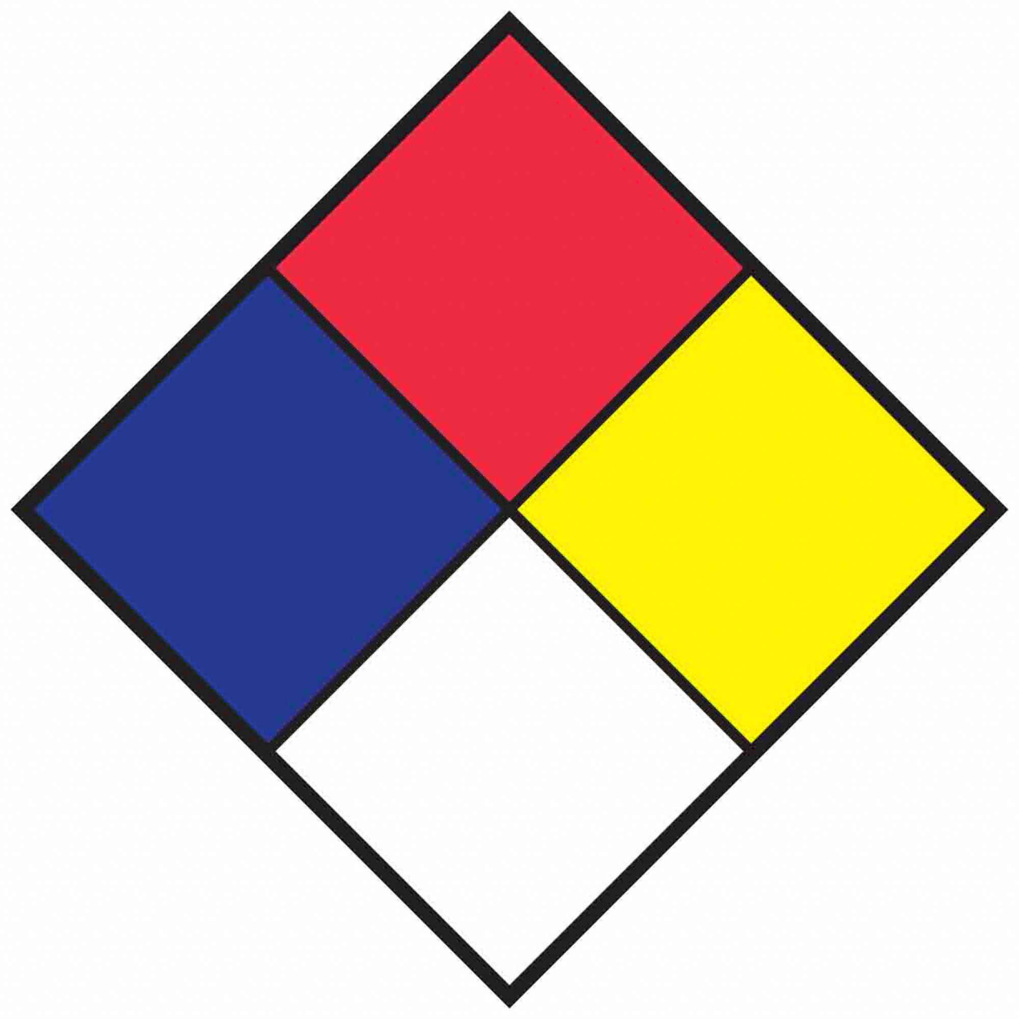 Placard: Reflective Sheeting, 10 in Ht, 10 in Wd, 0.007 in Thick, 10 in x 10 in, 10 PK