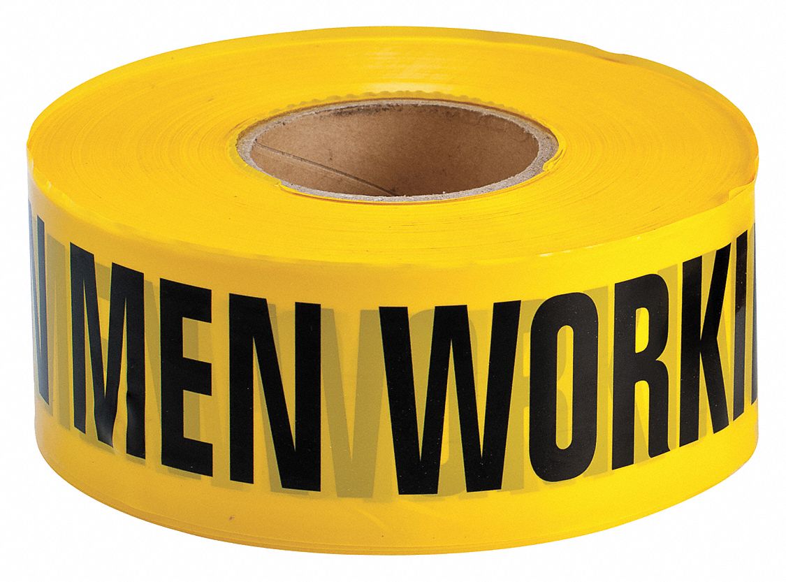 Barricade Tape, Polyethylene, 1000 ft.