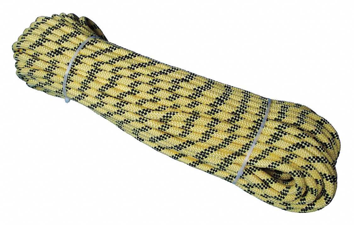 APPROVED VENDOR General Purpose Utility Rope: Braid, 1/4 in Dia, 20 lb  Working Load Limit, Cotton