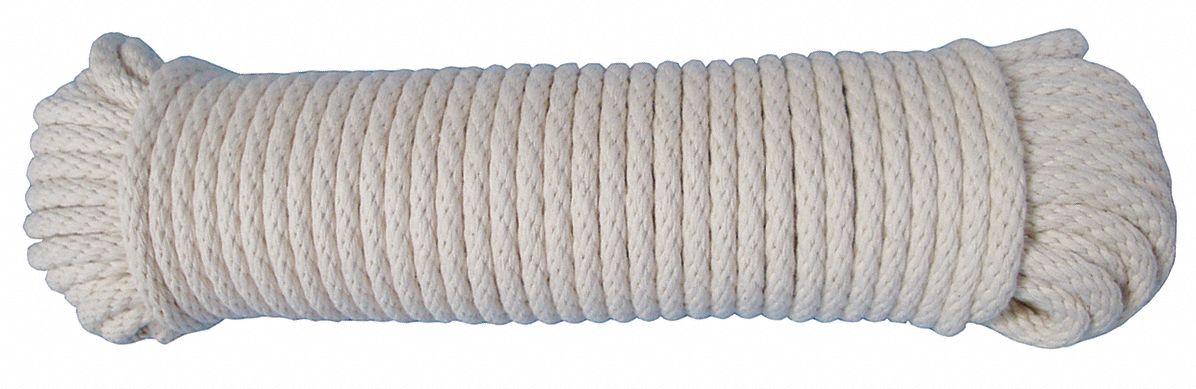 Utility Cord: 3/8 in Rope Dia, Blue, 50 ft Rope Lg, 240 lb Working Load  Limit, Diamond Braid