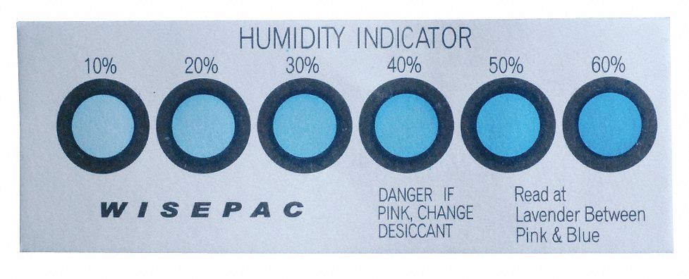 1 1/2 in Wd, 4 in Lg, Humidity Indicator - 20TL94|20TL94 - Grainger