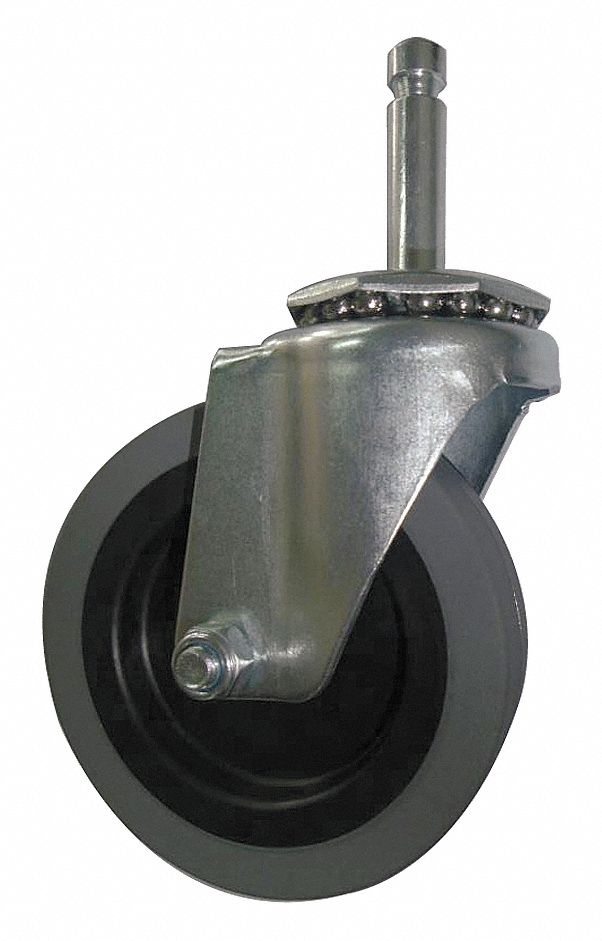 GRAINGER APPROVED General Purpose FrictionRing Stem Caster 4 in Wheel