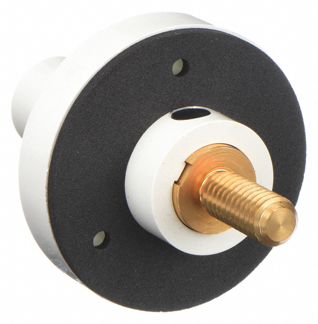 Receptacle: For Male Plugs, 150 A, Straight, White, Round, Through Hole Mounting
