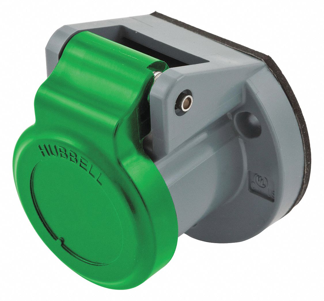 Single Pole Connector: 150 A Compatible Device Current, Green
