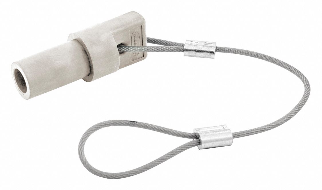 HUBBELL Single Pole Connector Thermoplastic Elastomer, White, UL1691