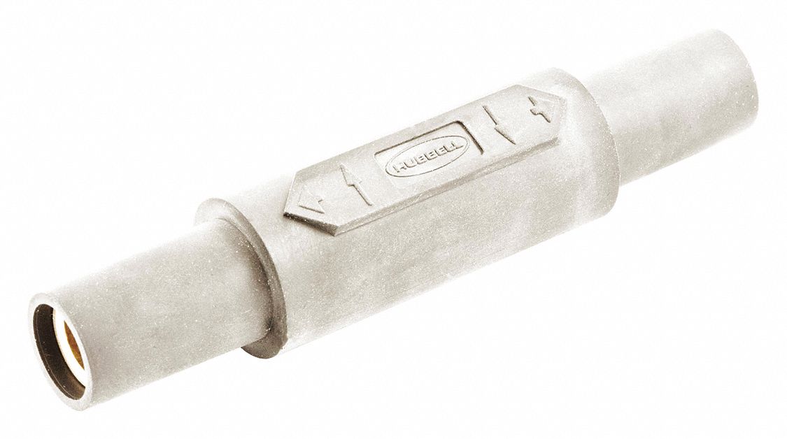 Double Connector: Female-Female, 150 A, White