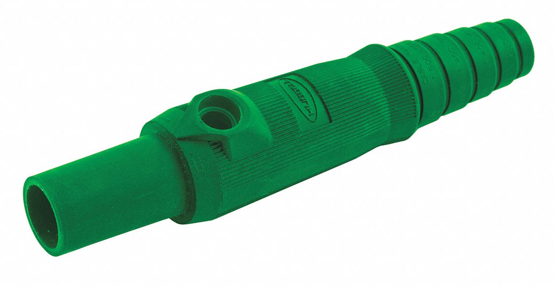 Single Pole Connector Body: 150 A, Female Connectors, Green