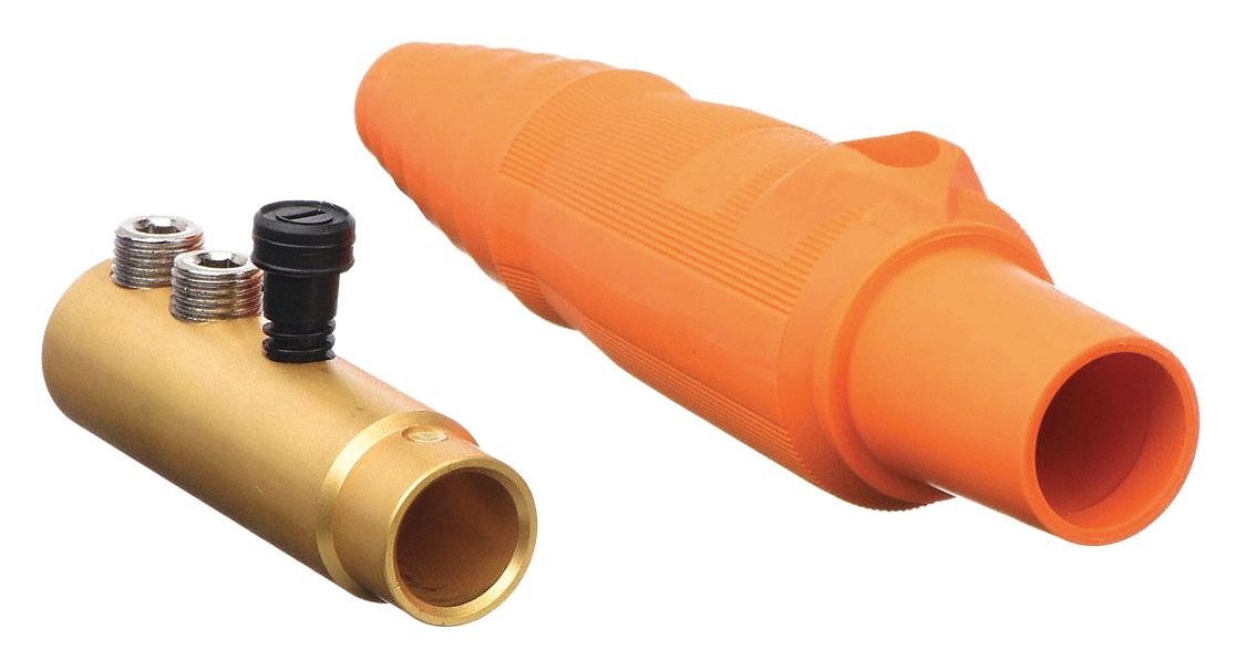Connector: Female Connector, 300 A, Orange