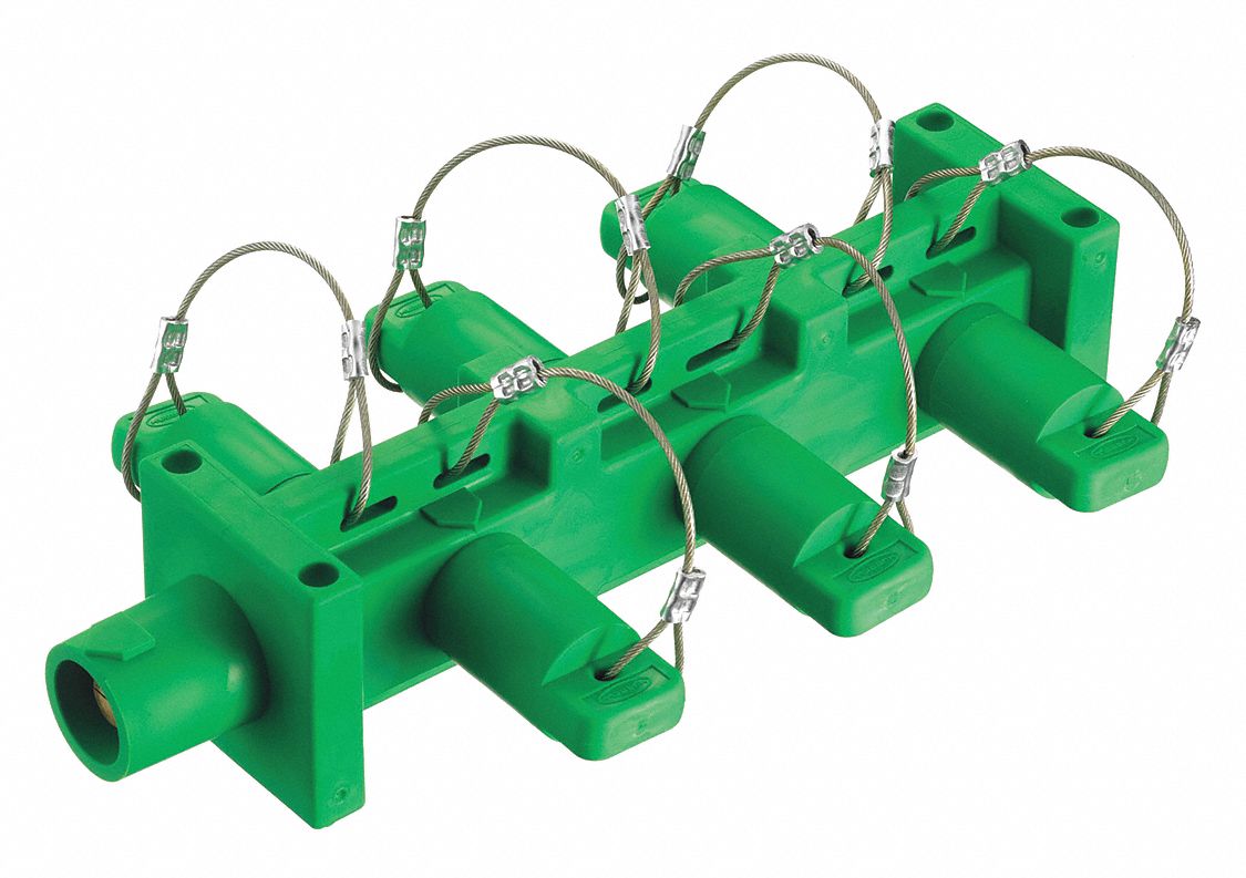 HUBBELL, 400 A, 6 Female Connections, Distribution Block 20TT17