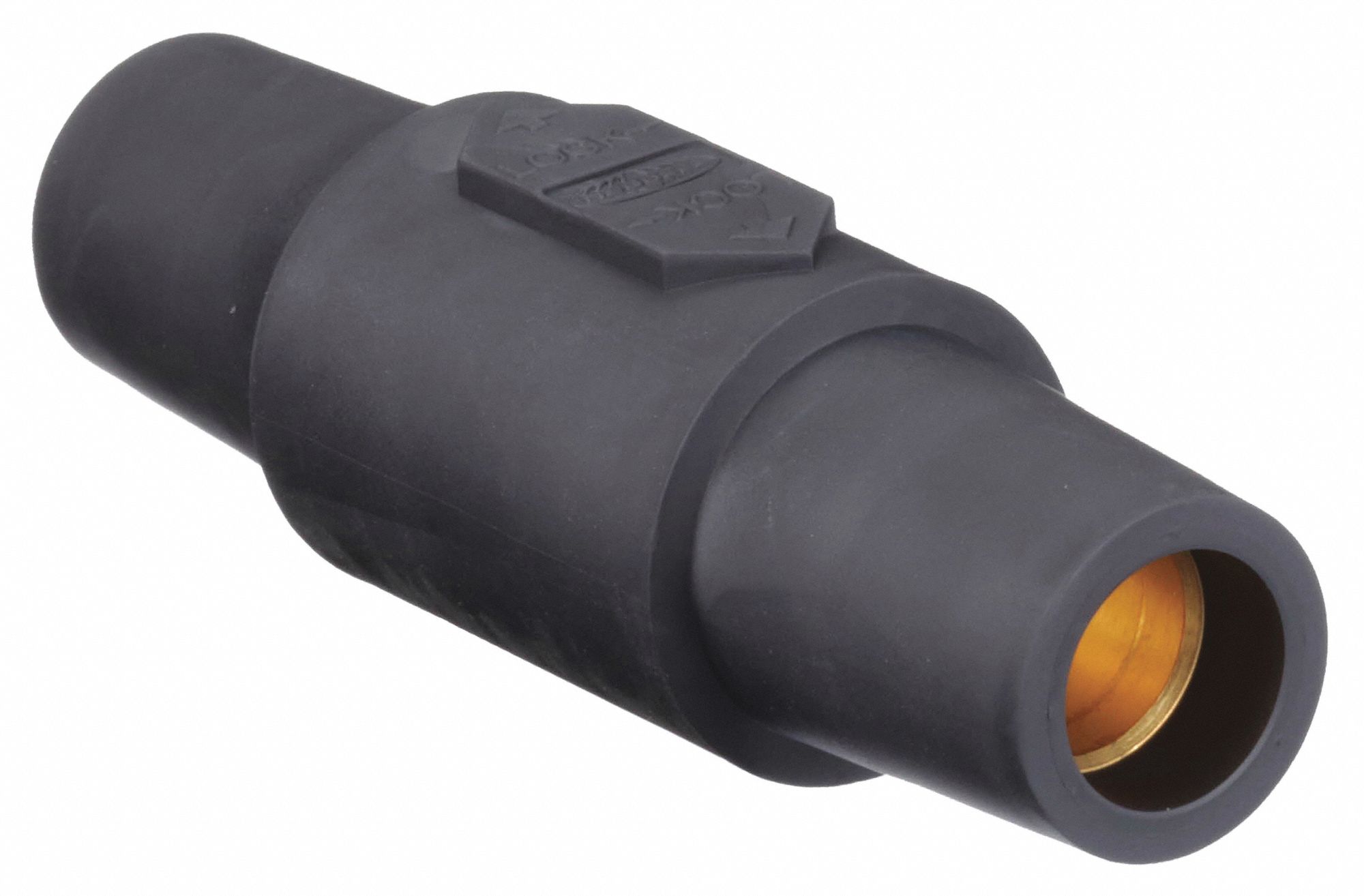 Double Connector: Female-Female, 400 A, Black