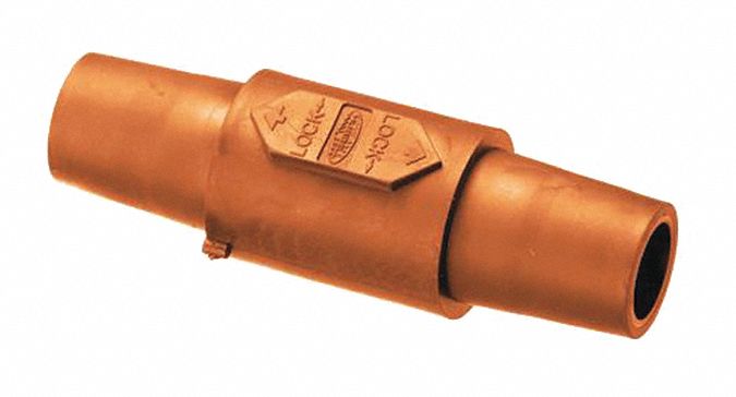 Double Connector: Female-Female, 400 A, Orange